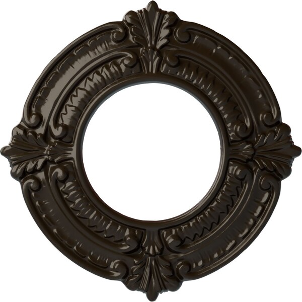 Ekena Millwork Benson Ceiling Medallion (Fits Canopies up to 4 1/8"), 9"OD x 4 1/8"ID x 5/8"P, Stone Hearth CM09BNSHF - main